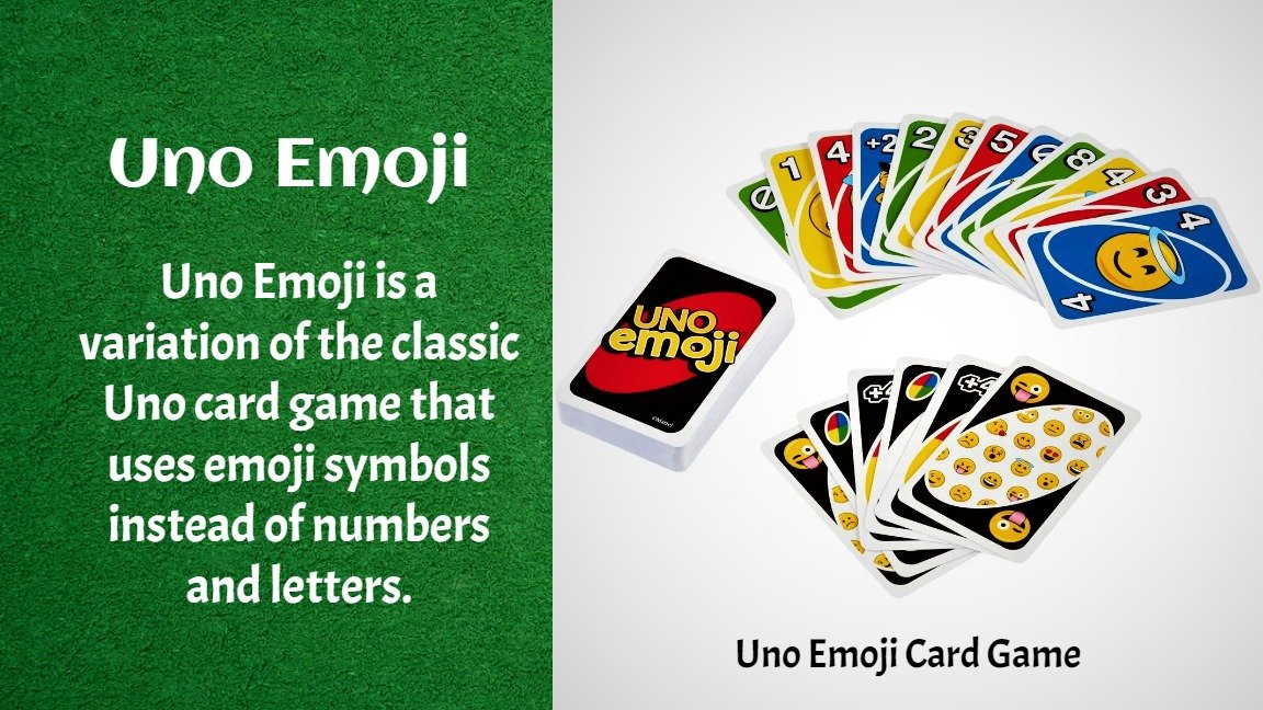 UNO Emoji Card Game For 2 to 10 Players 