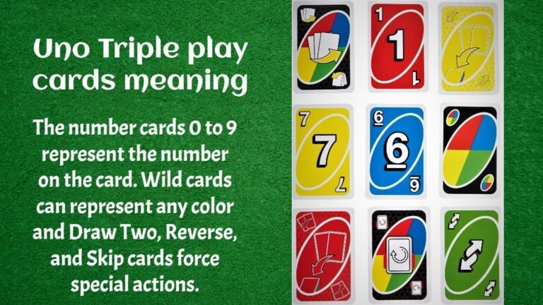 Uno Triple Play Cards | Uno Triple Play Card Meanings