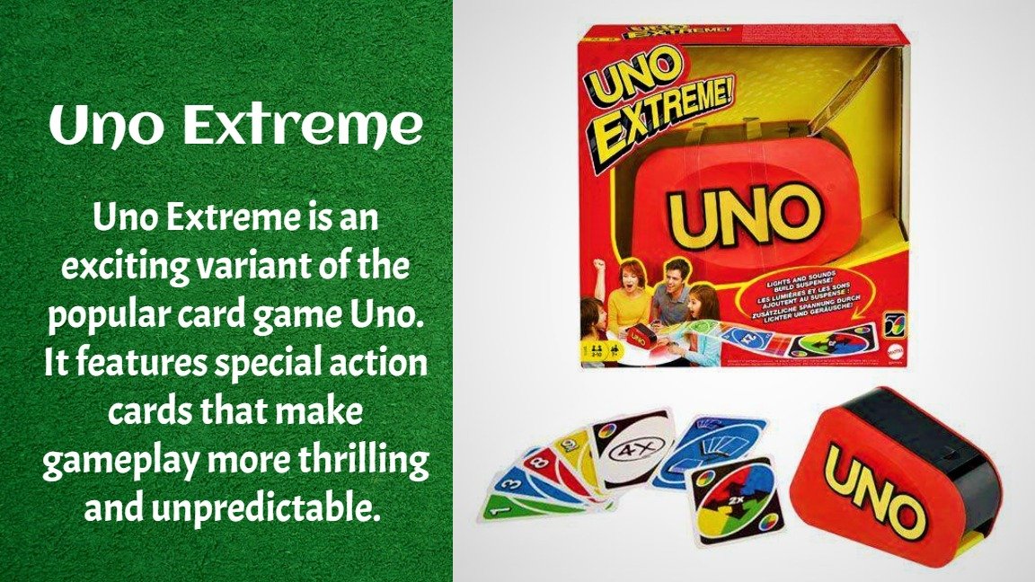 Mattel UNO Extreme Card Game User Manual