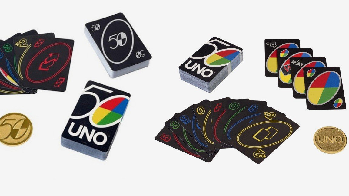 Uno 50th Anniversary Rules, Cards - Learning Board Games