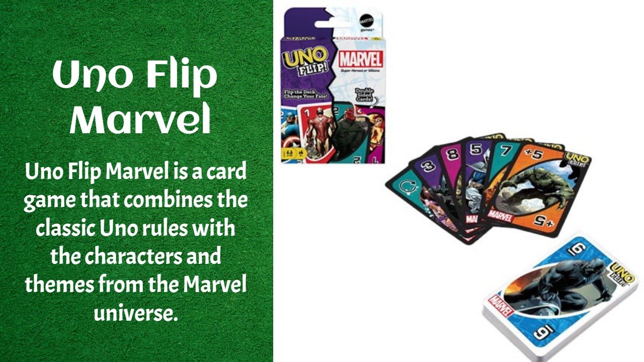 The UNO Flip Marvel Rules And Cards - Learning Board Games