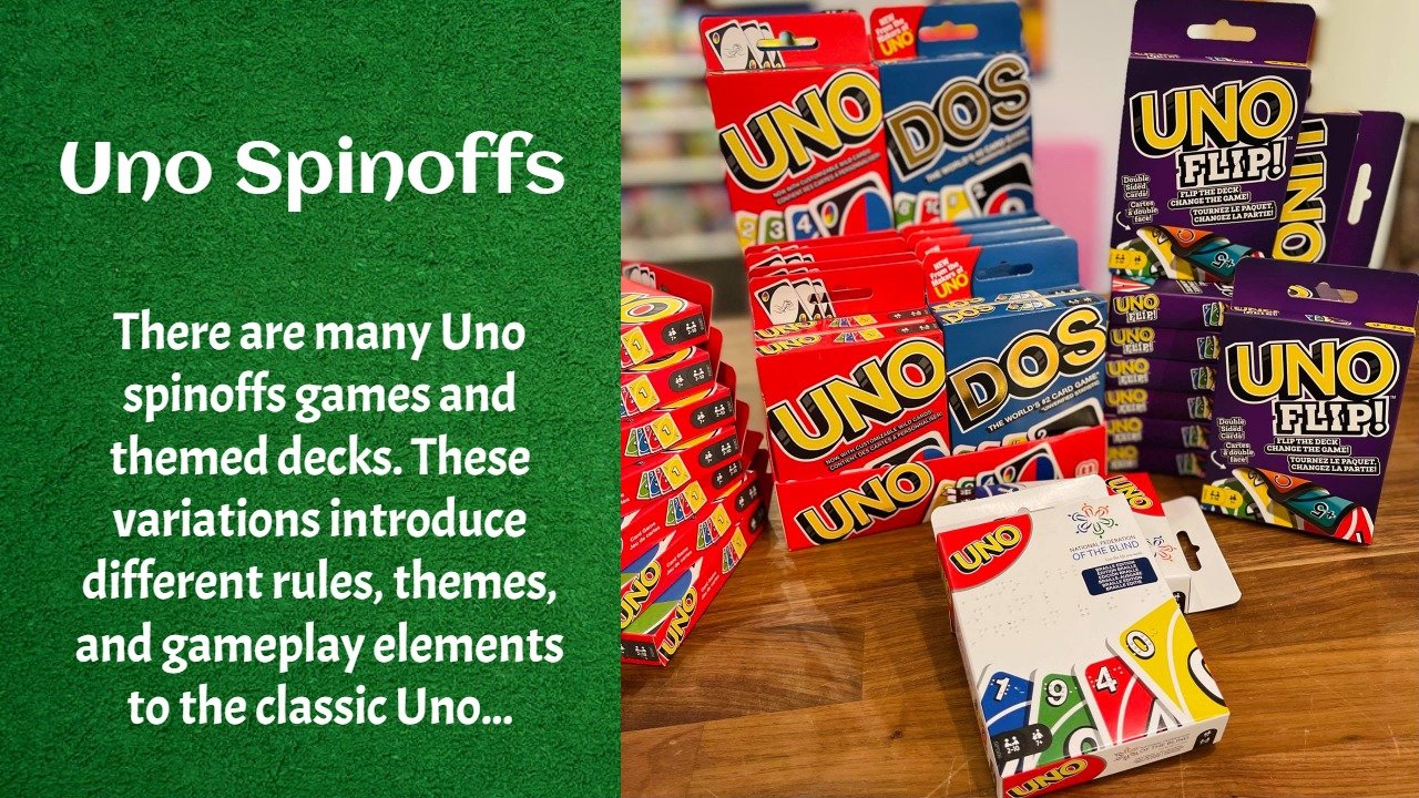The UNO Spinoffs Version's - Learning Board Games