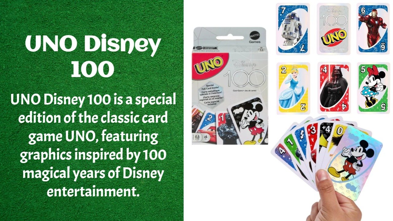 The UNO Disney 100 Rules And Cards - Learning Board Games