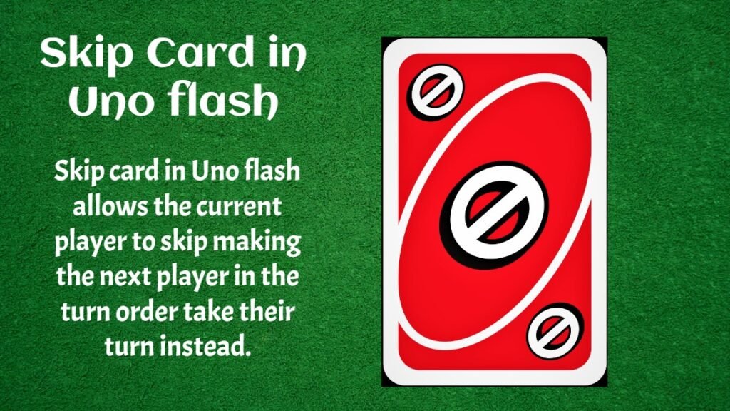 Skip Card in Uno flash