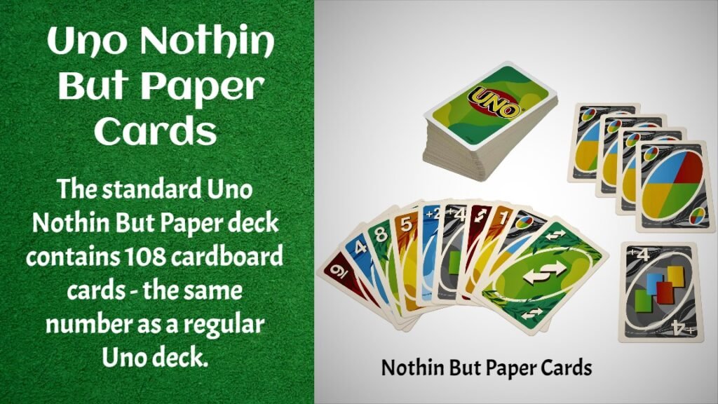 Uno Nothin But Paper Cards