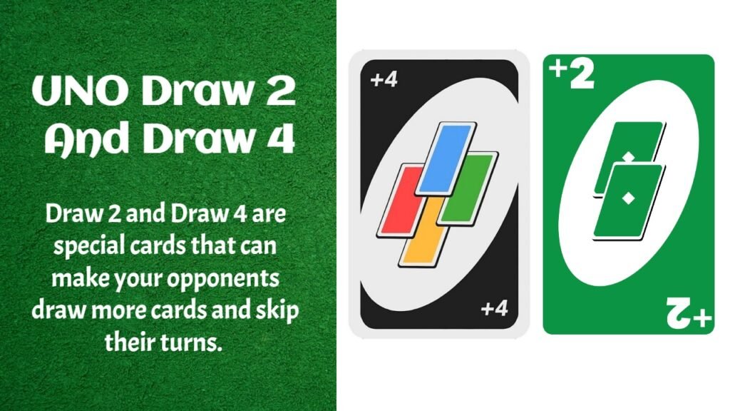 UNO Rules Draw 2 and Draw 4 Cards