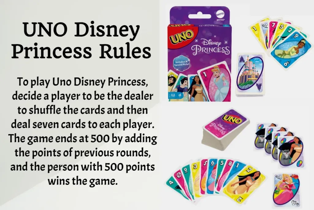 Uno Disney Princess Rules And Cards