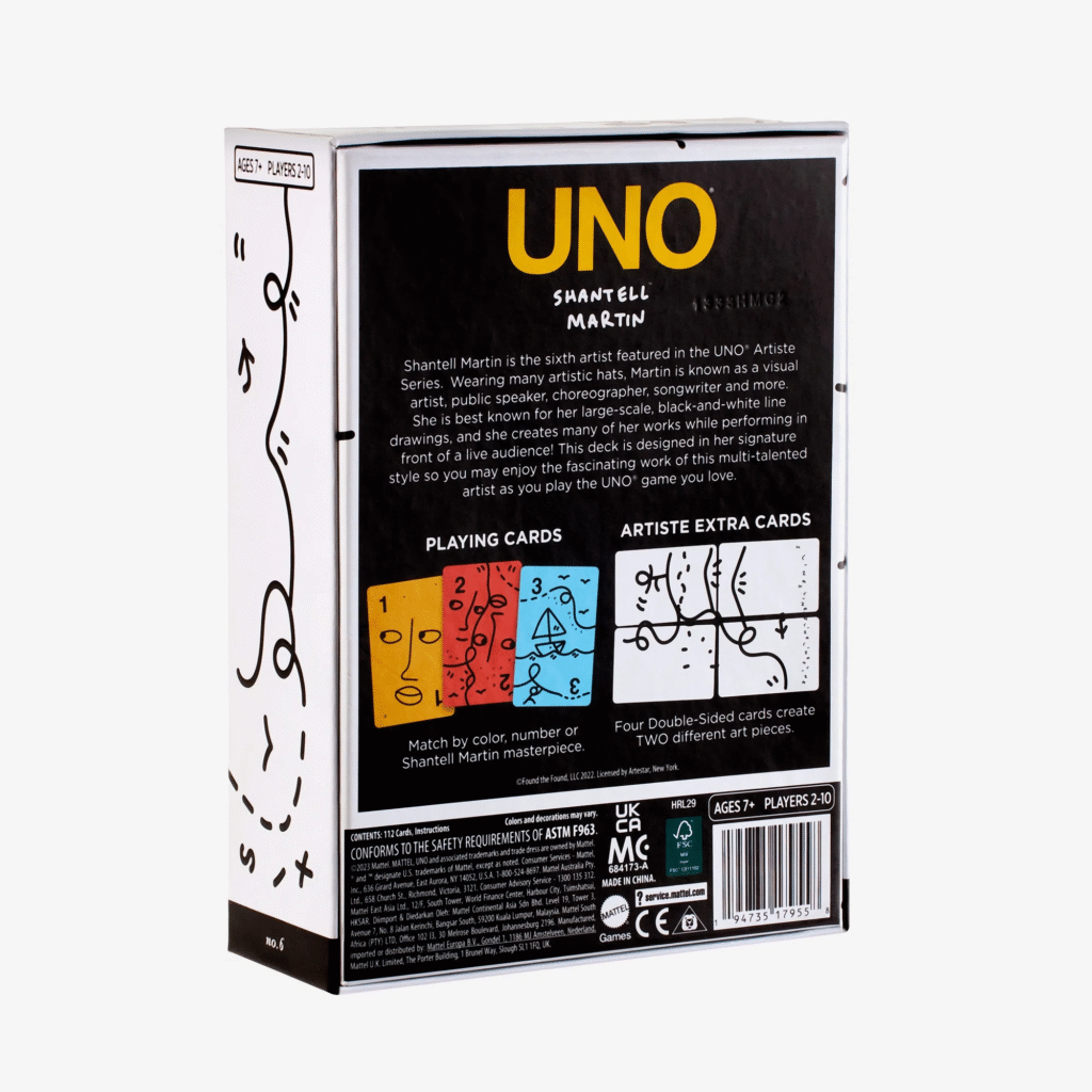 UNO Artiste Series Rules And Cards