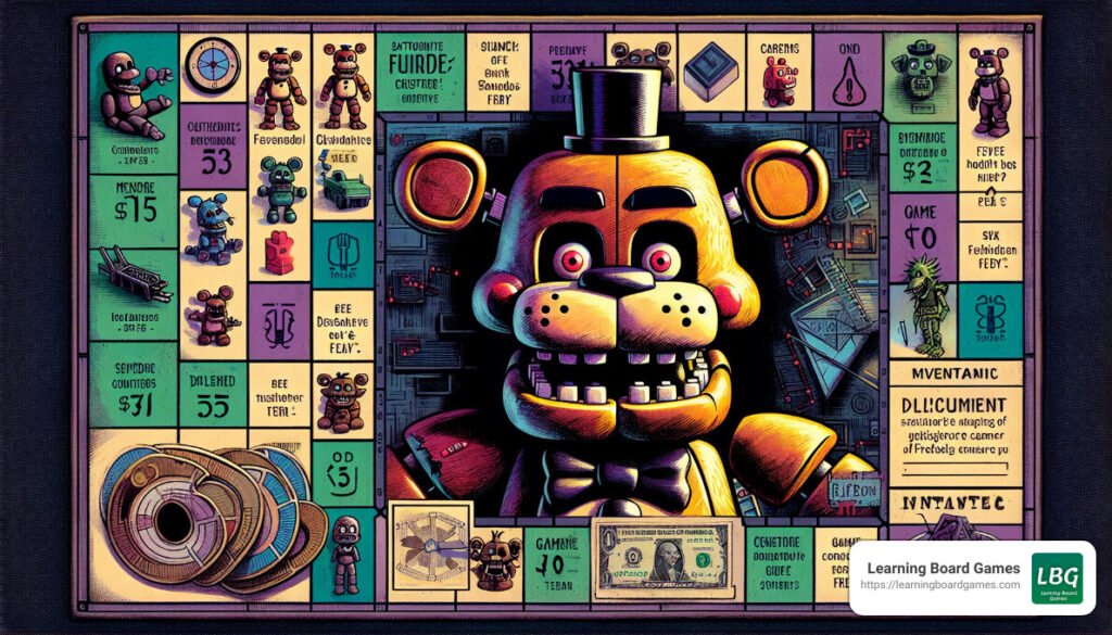 FNAF Monopoly Freddy Fazbear Money - fnaf monopoly rules