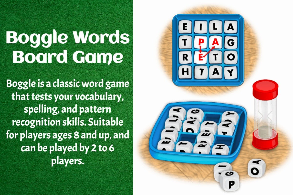 The Boggle Rules And Letters - Learning Board Games