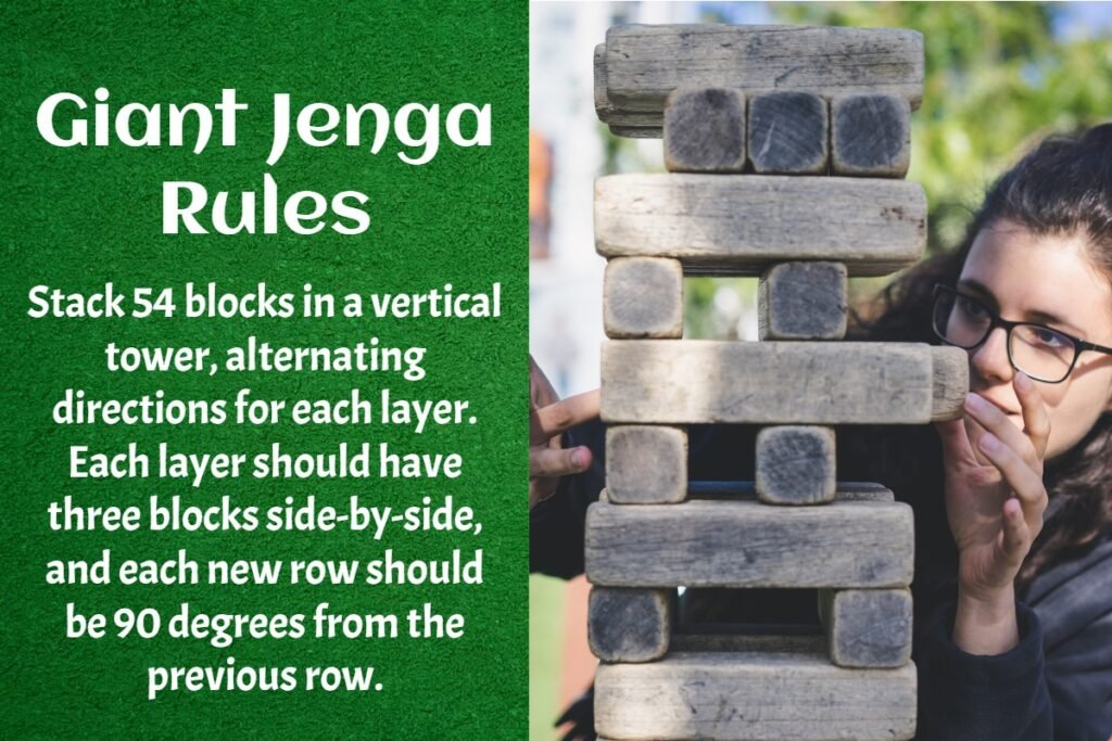 Giant Jenga Rules