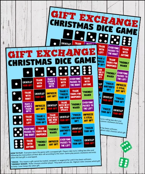 The Gift Exchange Dice Game