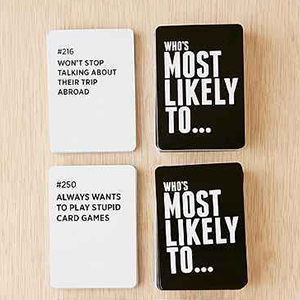 Who's Most Likely to Rules and Cards