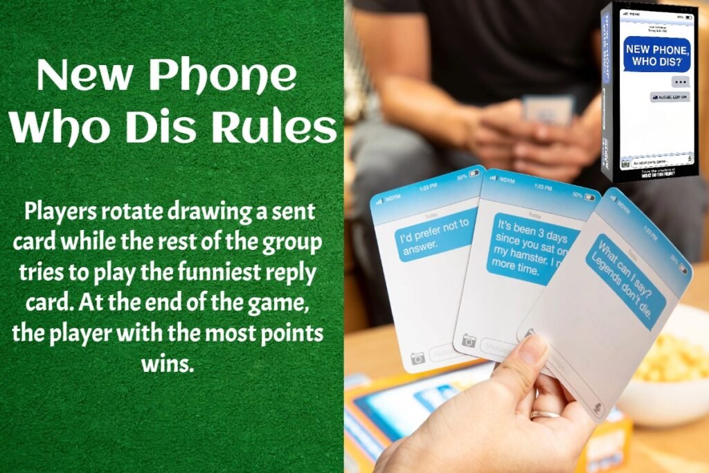 The judge shuffles the reply cards, reads them aloud one at a time, and then chooses the funniest reply card. The player who played the funniest reply card receives a point. The player with the most points at the end of the game wins.