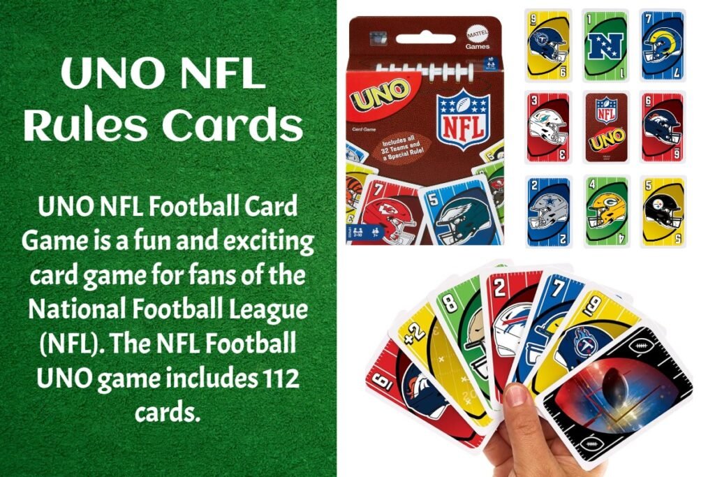 UNO NFL Rules And Cards