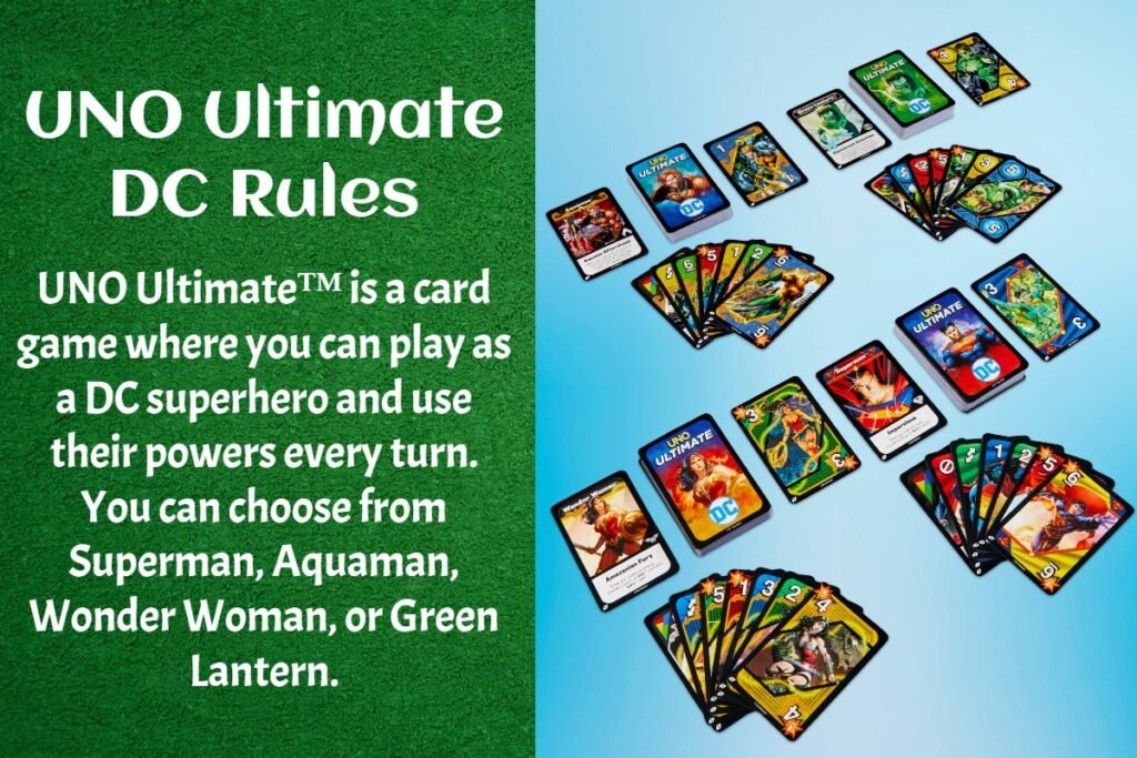 UNO Ultimate DC Rules And Cards