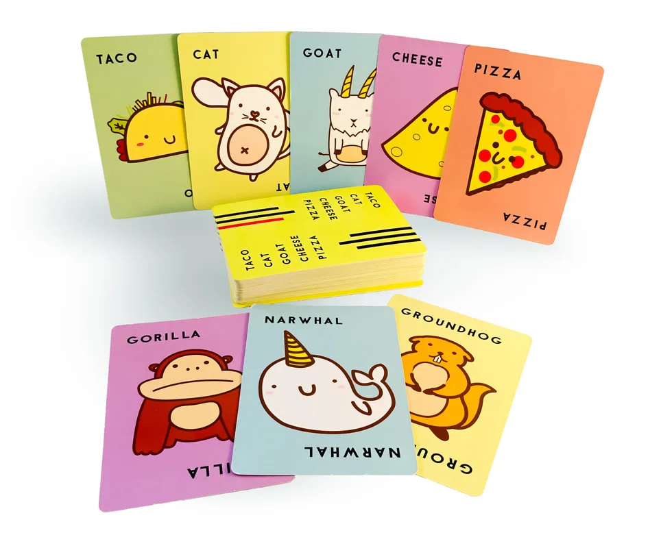 Taco Cat Goat Cheese Pizza Rules and Cards
