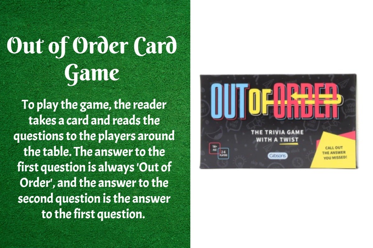 The Out of Order Game Rules and Instructions