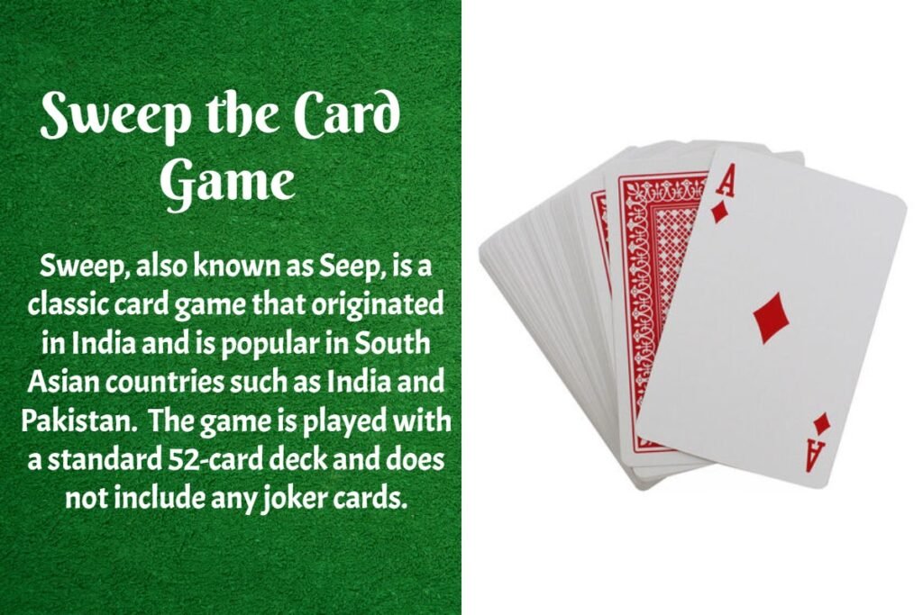 Sweep, also known as Seep, is a classic card game with standard deck of cards