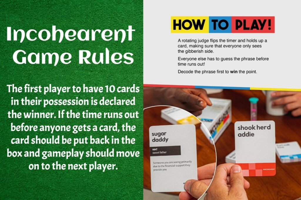 Incohearent Game Rules and Cards 2 Incohearent Game Rules