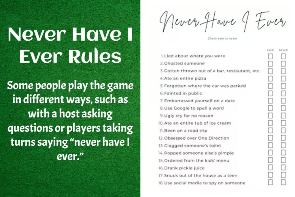 Never Have I Ever Rules and Ideas 2 How to Play Never Have I Ever The Game
