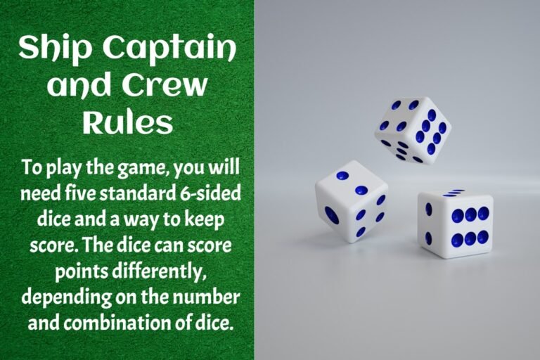 The Ship Captain And Crew Dice Game - Learning Board Games