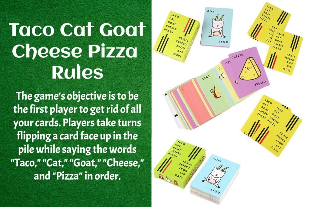 Taco Cat Goat Cheese Pizza Rules and Cards 2 Taco Cat Goat Cheese Pizza Rules