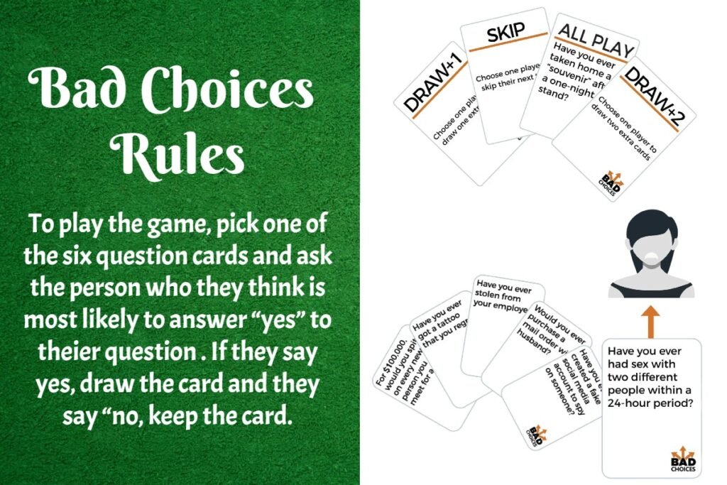 Bad Choices Game Rules and Cards 2 How to Play Bad Choices