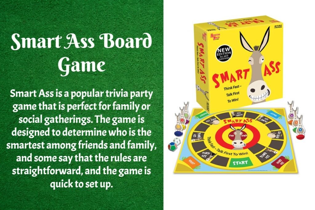 The Smart Ass Board Game Rules and Cards 1 Smart Ass Board Game